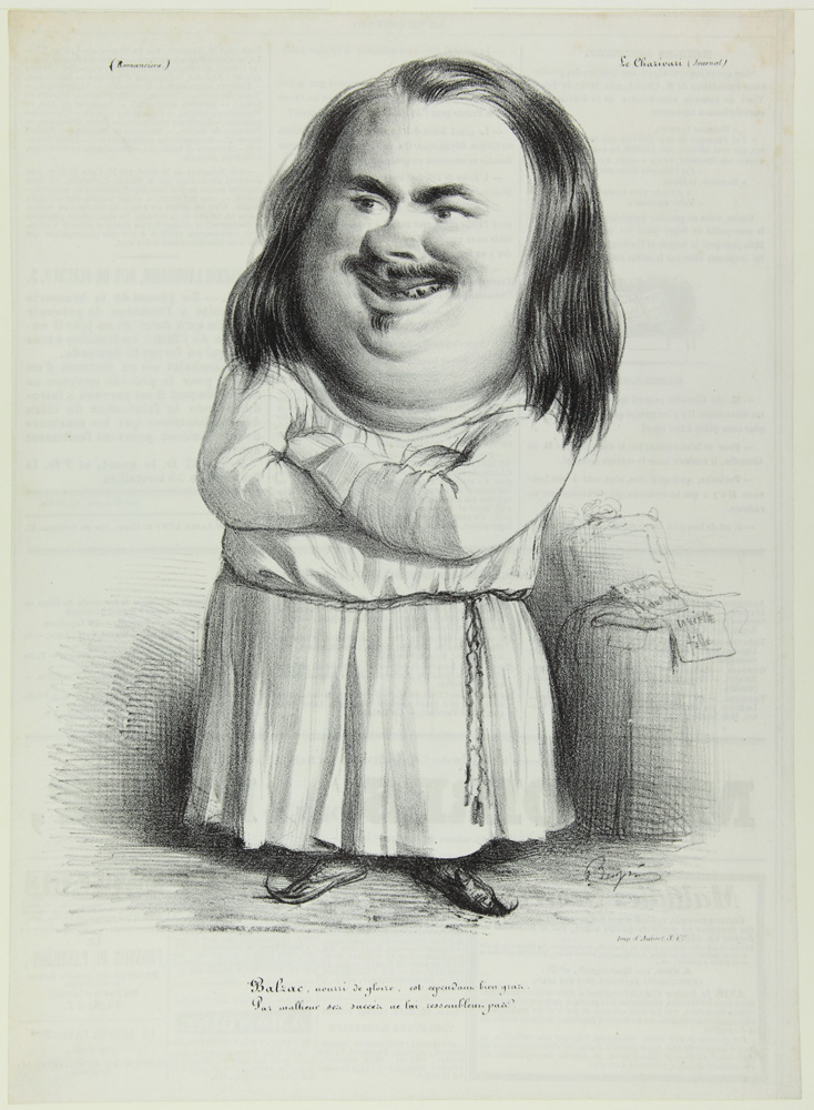 巴爾札克集榮耀於一身，卻滿身肥油。不幸的是，他的成功不像他本人。