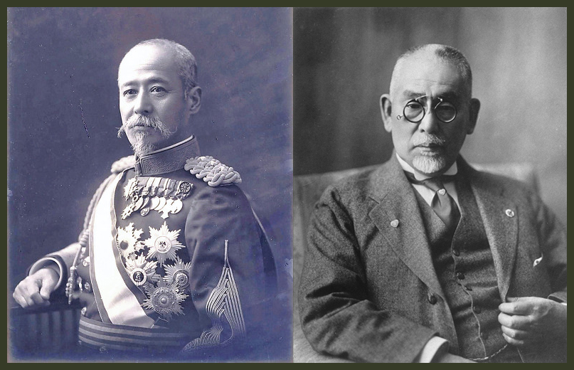 左圖／兒玉源太郎，右圖／後藤新平